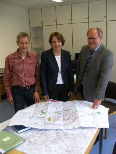 Gerhard Kederer, Annette Karl und Ltd. Baudirektor Hermann Gläser 